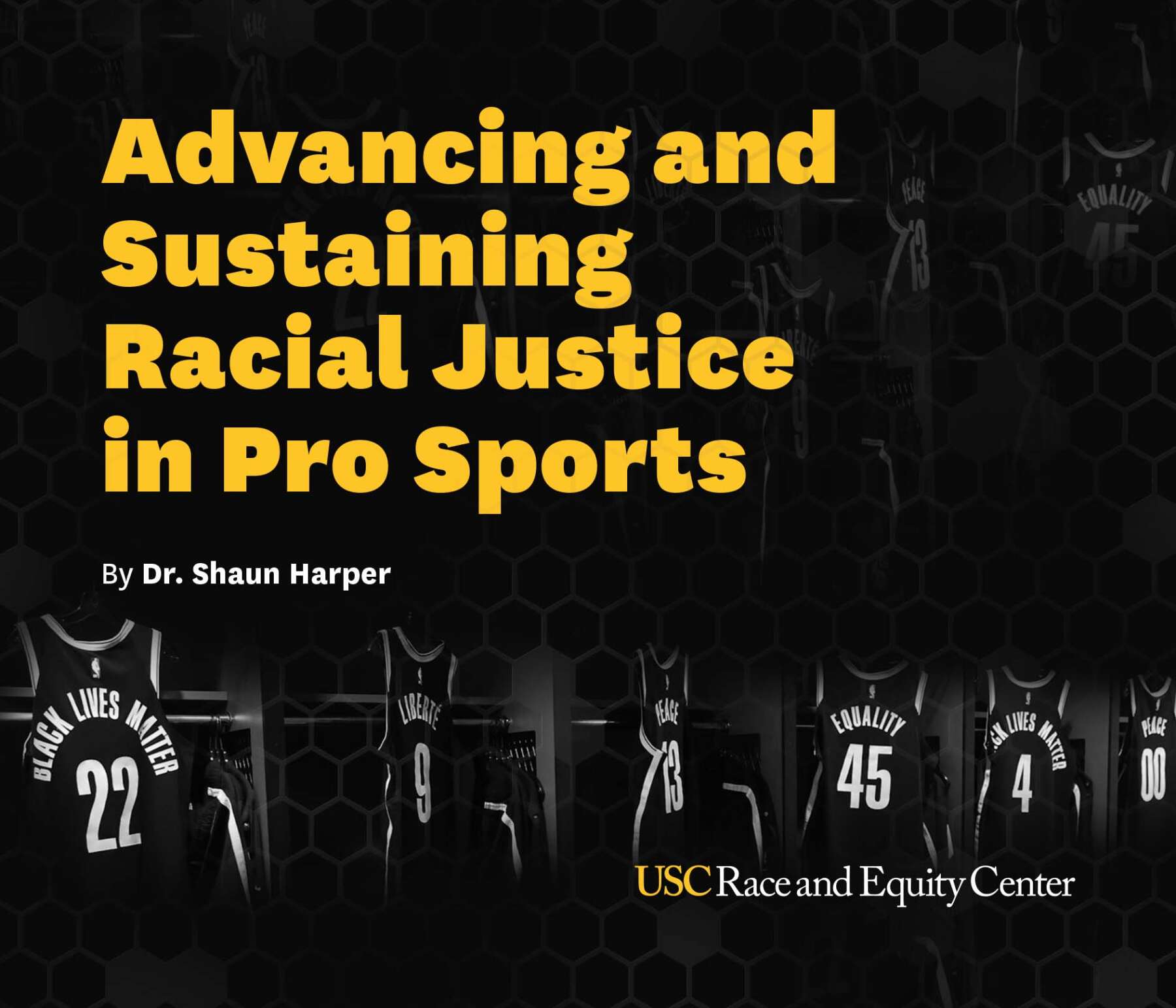 Cover of Advancing and Sustaining Racial Justice in Pro Sports Report